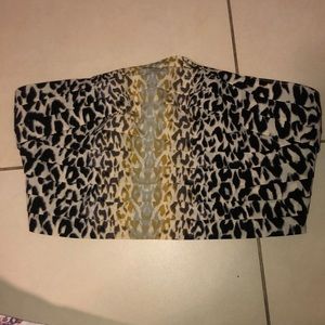 Tube top from hand layered chiffon